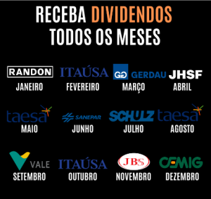 calendário de dividendos 